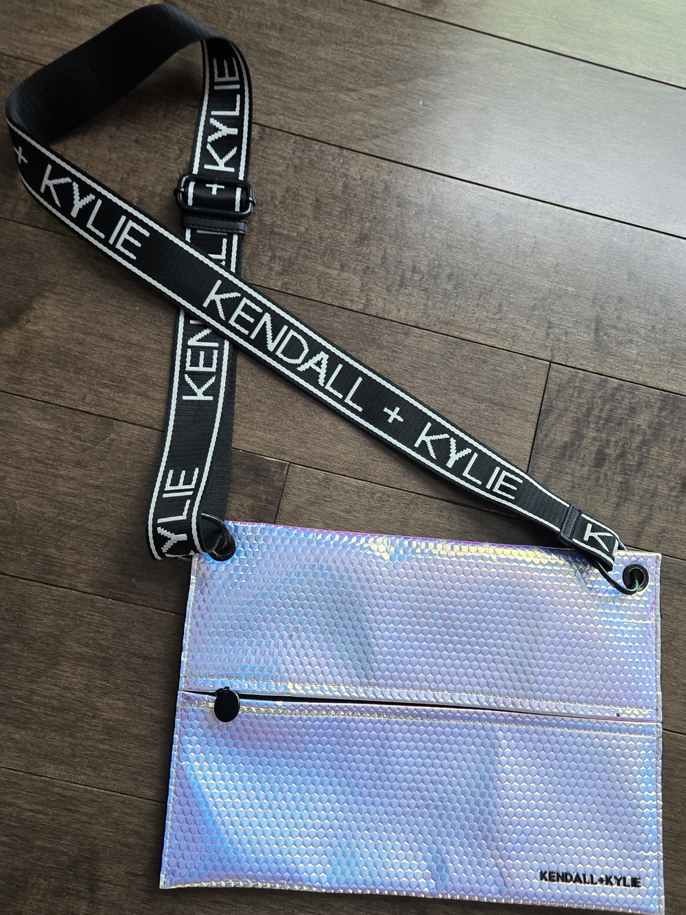 Kendall + Kylie Holographic Crossbody Bag - Iridescent Blue